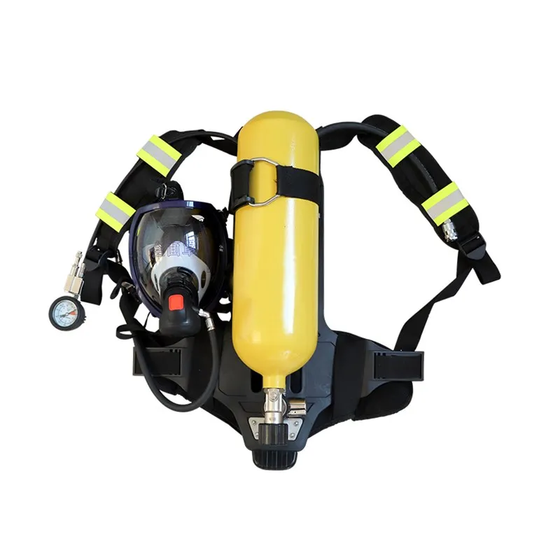 Positive pressure fire air breathing apparatus RHZK6.0/30 self-contained portable single single 6L cylinder oxygen mask