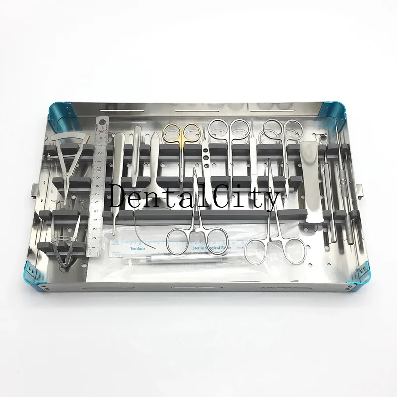 Zestaw chirurgiczny okulistyczny ze stali nierdzewnej, instrumenty kosmetyczne i plastyczne do oczu, zestaw narzędzi do powiek.