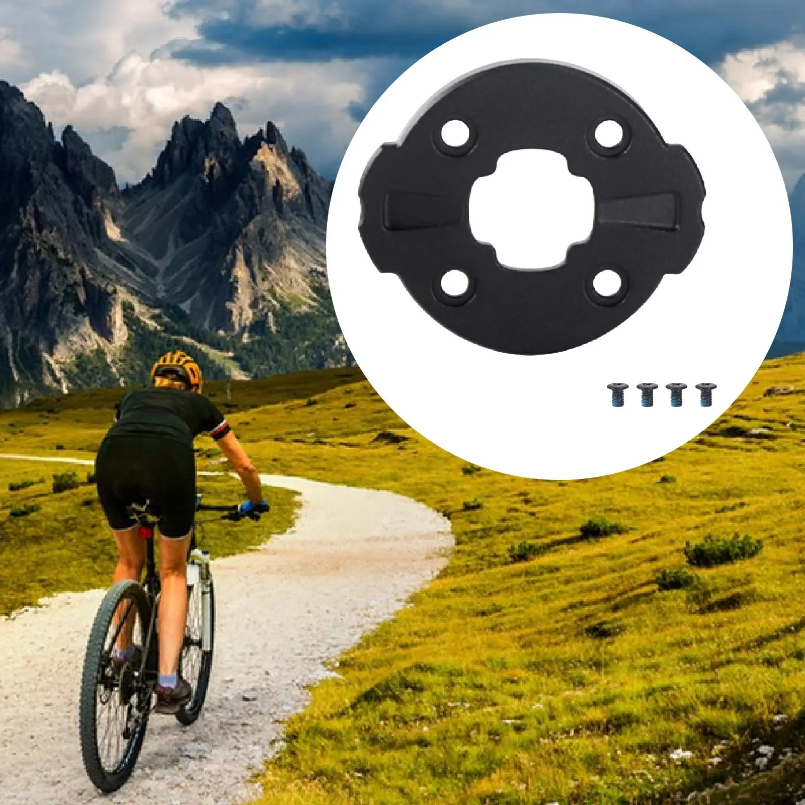 High Strength Aluminum Bicycle Computer Mount Bracket Repair Kit for Cycling Computer Base Bike Electronics Replacement
