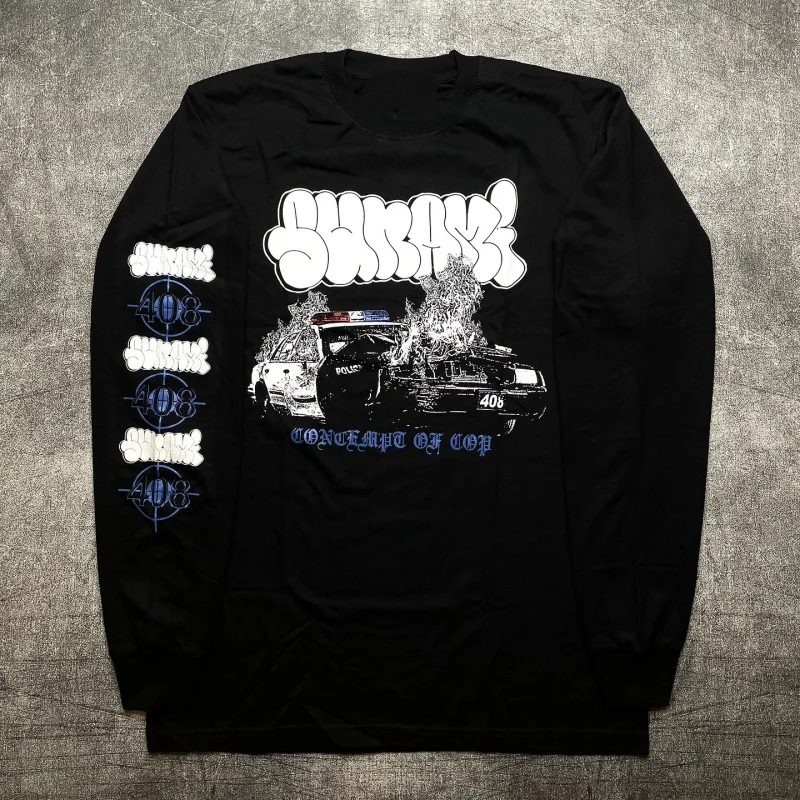 

Spring And Autumn Long Sleeve T-Shirt Streetwear Graphic Print Tee Oversized Casual Man Clothes t shirts For man ropa hombre y2k