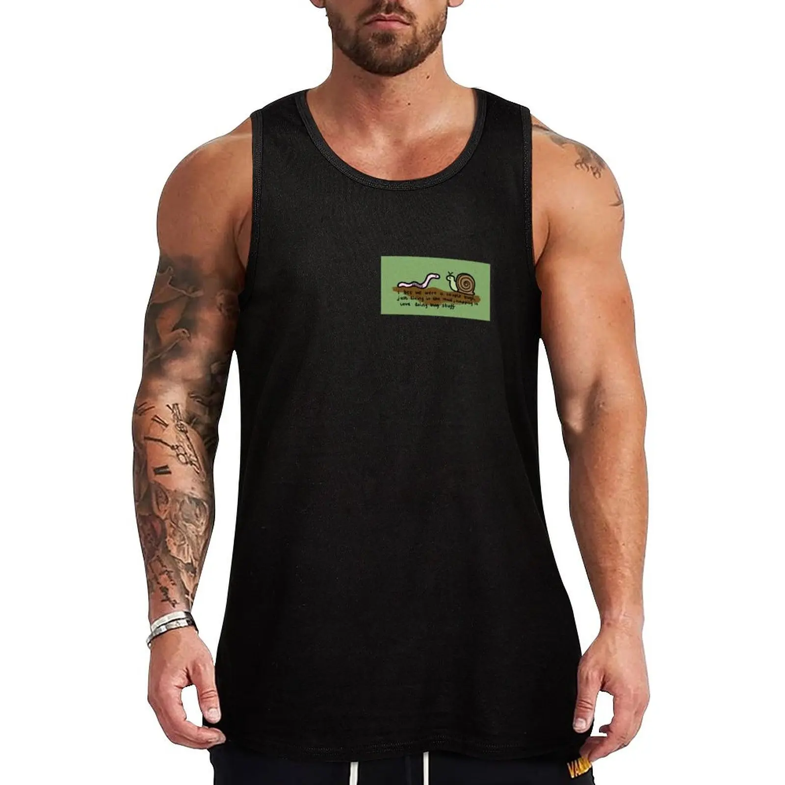 Loved you before bugs Tank Top Casual Everyday Wear Tank Top Loose Sleeveless Soft