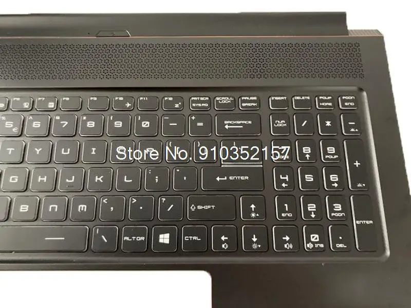 Imagem -05 - Palmrest & Teclado para Msi Gs75 P75 Ws75 Ms17g1 Ms-17g2 Ms-17g3 Gs75 8sg 8sf Gs75 9se 9sd 9sf 9sg 10se 10sfs 10sgs sem Touchpad