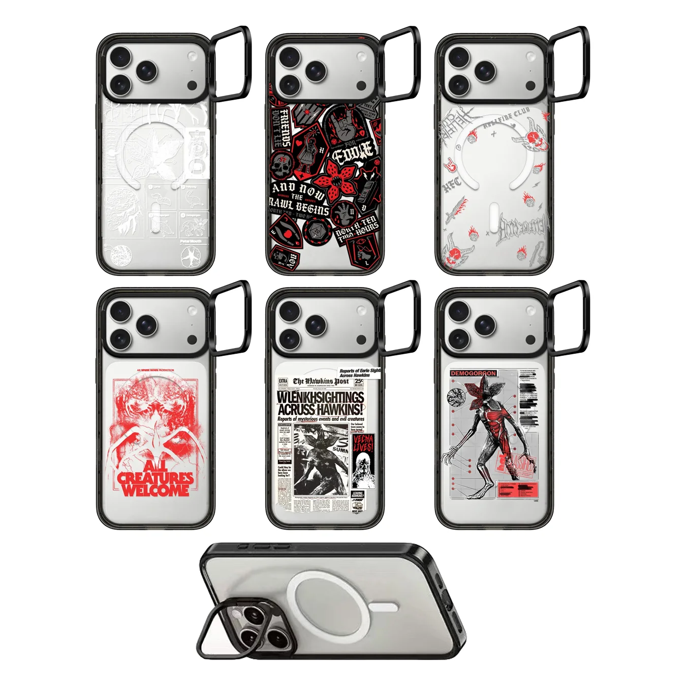 

Flower Creature Pattern Camera Ring Stand Acrylic Magnetic Cover for IPhone 14 15 16 17 Pro Max Case for IPhone 17Pro