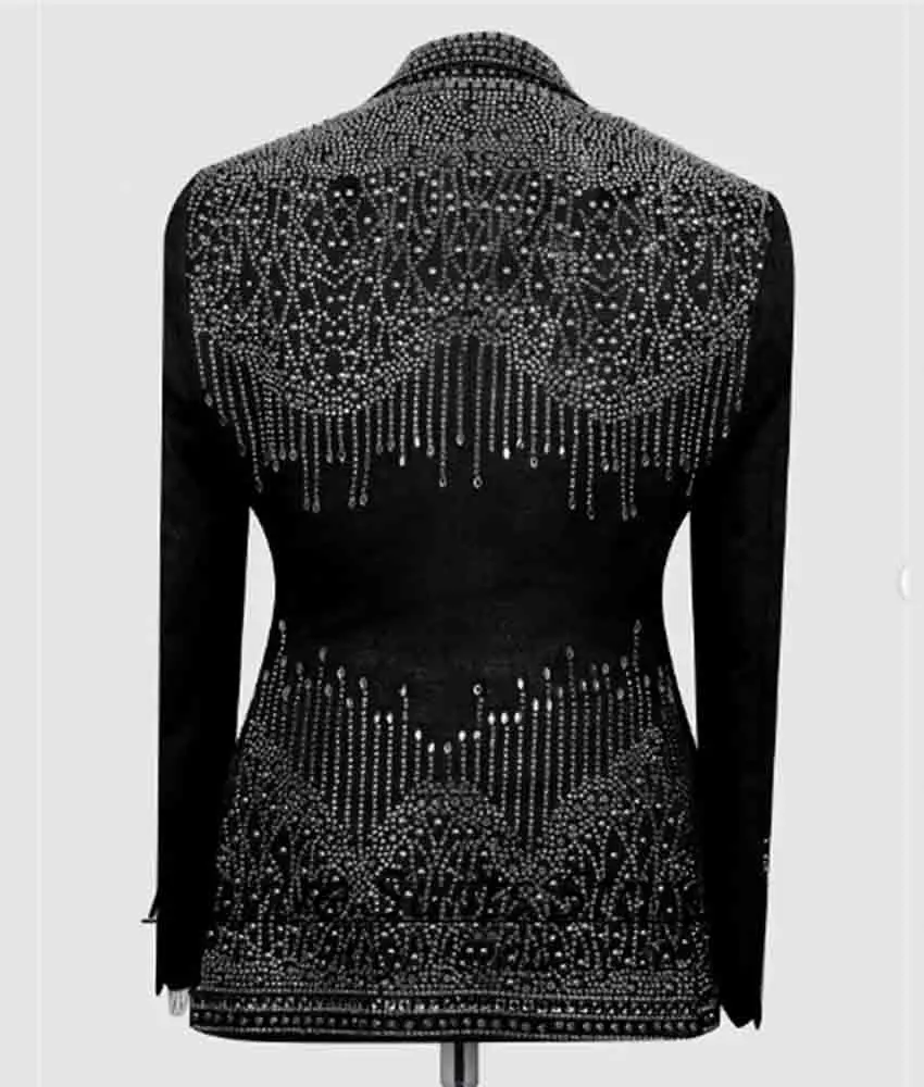Luxury Crystal Beading 3-piece Men's Suit High Quality Men's Stage Costume Wedding Party Dress Men's dinner party suit;