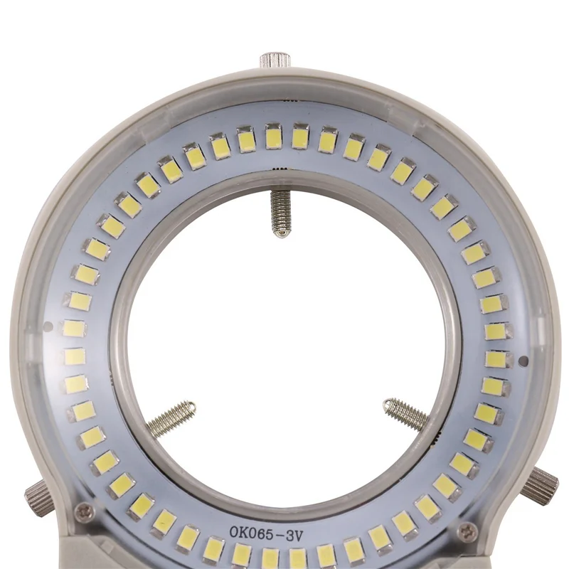 

AC88-6X 48 LED Industrial Microscope Camera Light Source Ring Lamp Light Illuminator Lamp Adjustable Brightness USB Interface