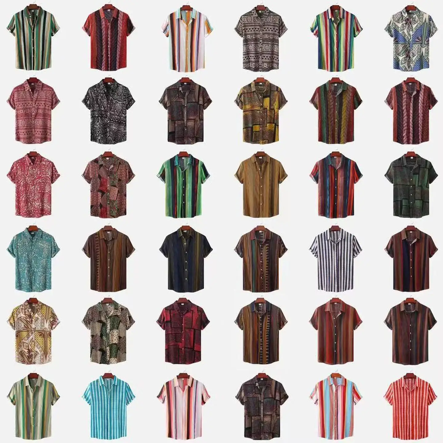 

Summer Floral Printed ort Sve Men's irt New Faion Casual Cotton Linen Blend Easy Care irt for Men