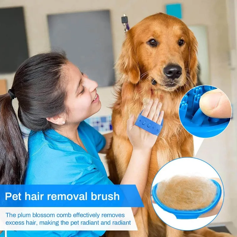

Dog Pet Grooming Glove Cat Brush Comb Deshedding Hair Gloves Dogs Bath Cleaning Supplies Animal Combs