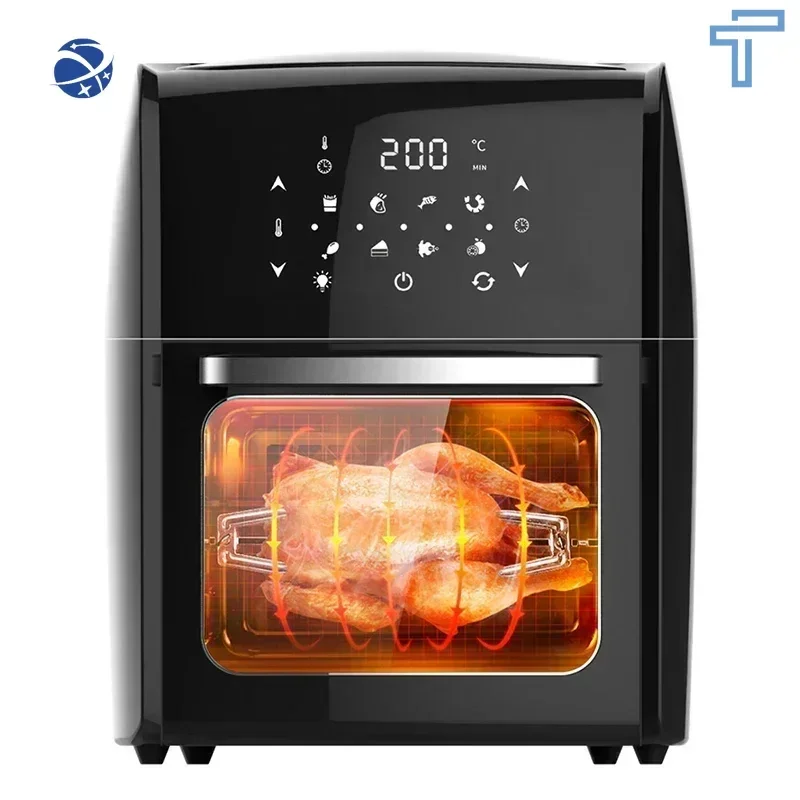 Original brand new！10L/12.7 Electric Air Fryer Oven  Rotisserie Dehydrator LED Large Capacity Chicken Frying Machine 5in1