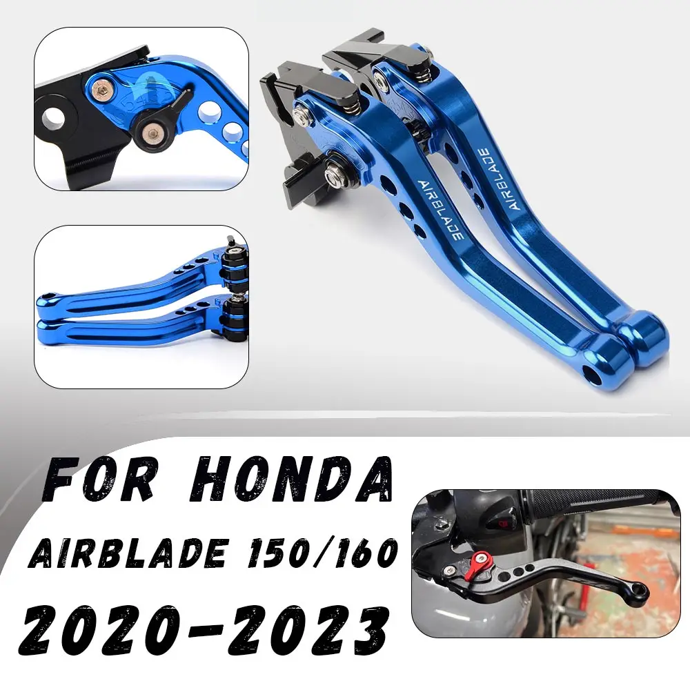 For Honda Airblade 150/160 2020-2023 CNC Clutch Brake Levers Modified Horn Adjustable Folding Hand Levers Motorcycle Accessories