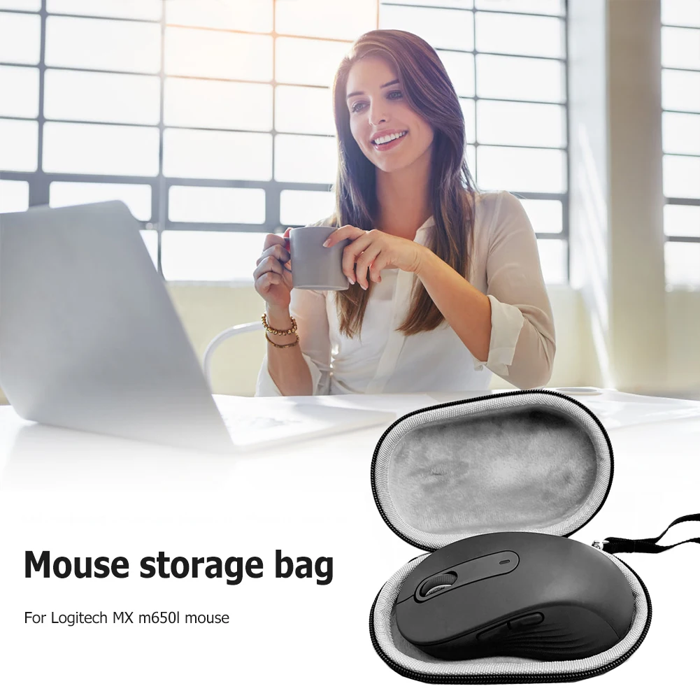 Protective Case Waterproof EVA Carrying Bag Wireless Mouse Storage Box Case Pouch for Logitech MX M650L Mice Case