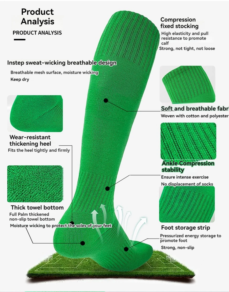 Loogdeel 1 Paar Kinder-Fußballsocken, Jungen-Fußballsocken, Mädchen, Kniestrümpfe, Baseball, Softball, Sport, Kinder, Jugendliche, Männer und Frauen – Detail 7