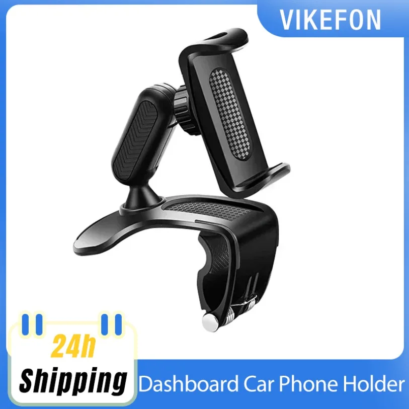 

360 Degree Rotation Dashboard Car Phone Holder ABS Mobile Phone Sun Visor Holder Auto Rearview Mirror Car Interior Accessories