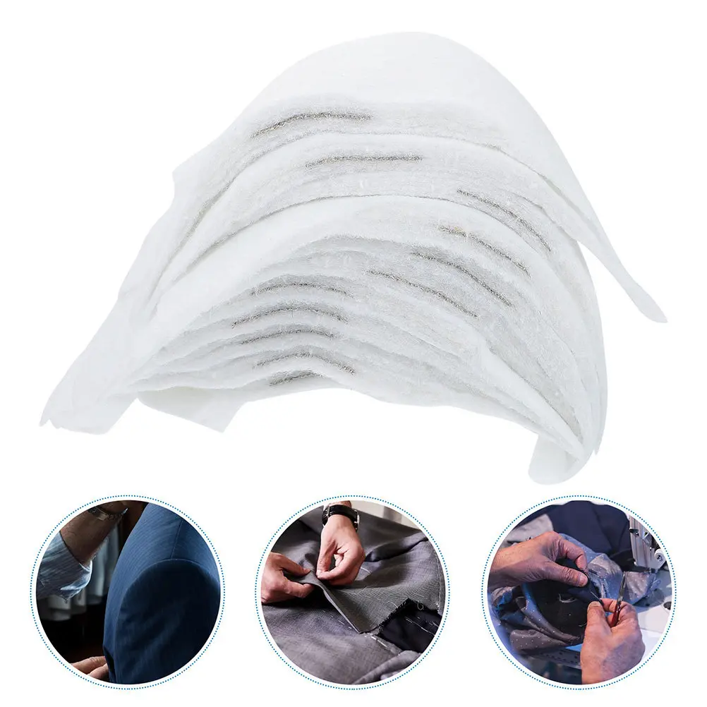 50Pcs Cotton Shoulder Pads Shoulder Enhancer Push Up Pads for Women Broaden Shoulders Smooth Under Clothes Comfortable Pliable