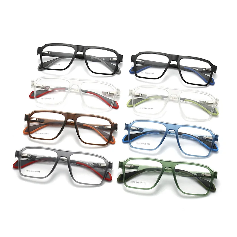 CLLOIO Sporty Lightweight Blue Light Blocking Myopia Glasses for Men Cycling Running Matte TR90 Progressive Prescription Glasses