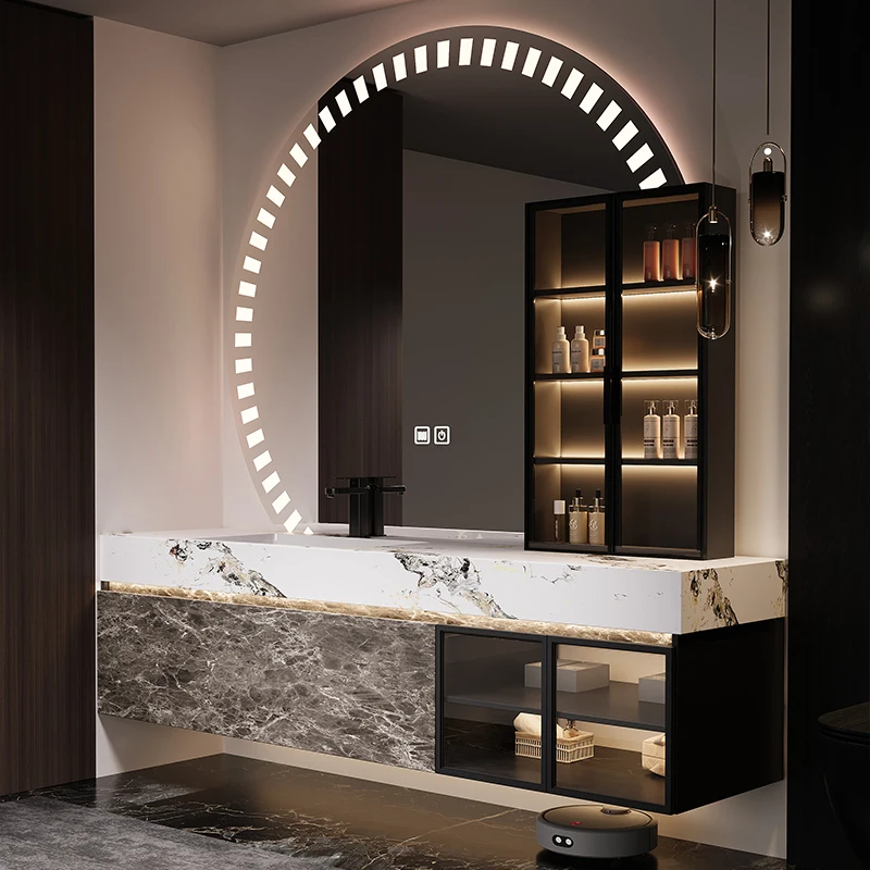 Organizer Perfume Bathroom Cabinet Wall Buffet Partitions Sink Bathroom Cabinet Toilet Corner Modern Gabinete Trendy Furniture