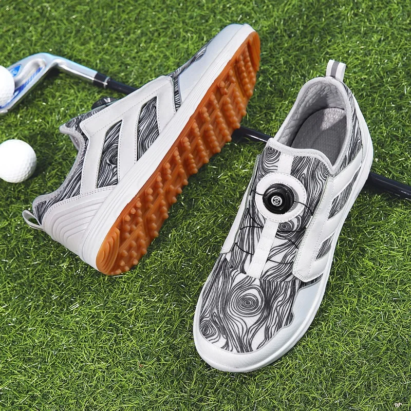 New Golf Shoes Rubber Sole Lightweight Sport Shoes Breathable Anti-SlipMesh Breathable Height Increasing Waterproof