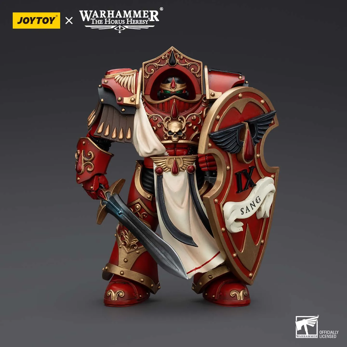 JOYTOY مصدر الظلام Warhammer Horus Chaos الملاك الدم المقدس JT00317 القرمزي Paladin Legion Knight 1 نموذج ألعاب 1:18 لعبة مجسمة
