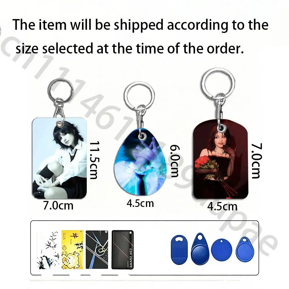 V-Violent V-Vira Protective Printed Leather Card Case Metal Keychain for Bank Credit Bus Subway ID Cards