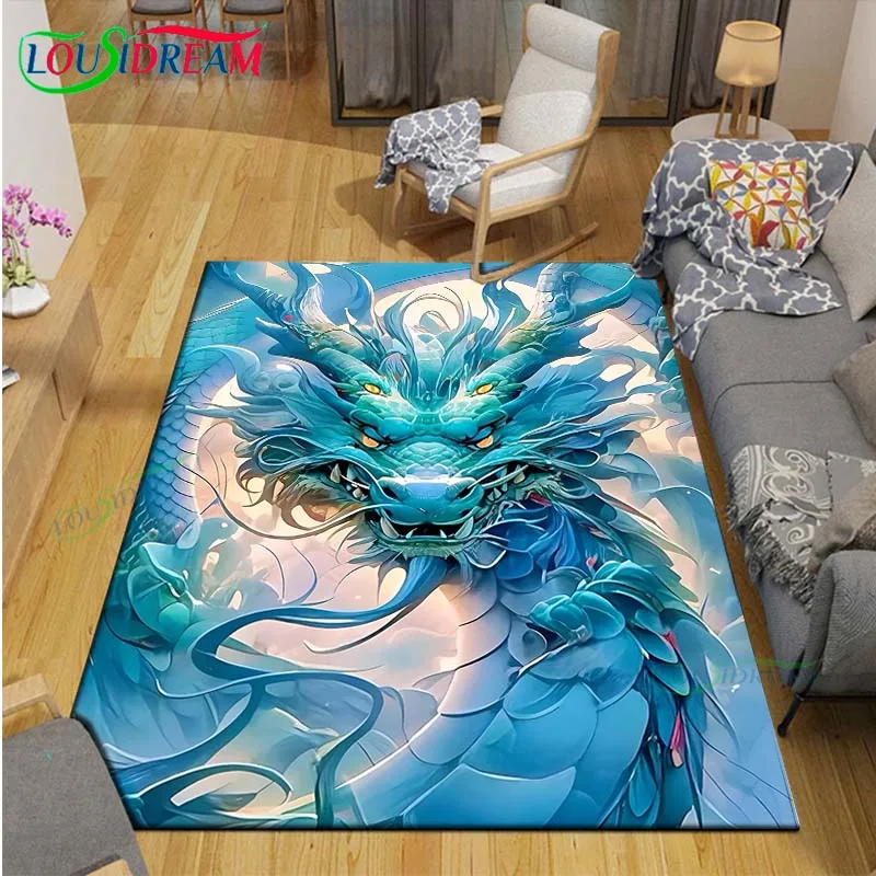 

Chinese Dragon Carpets Children Room Bedroom Becoration Living Room Decoration Carpets for Bed Room Rug Anime Rug Area Rug