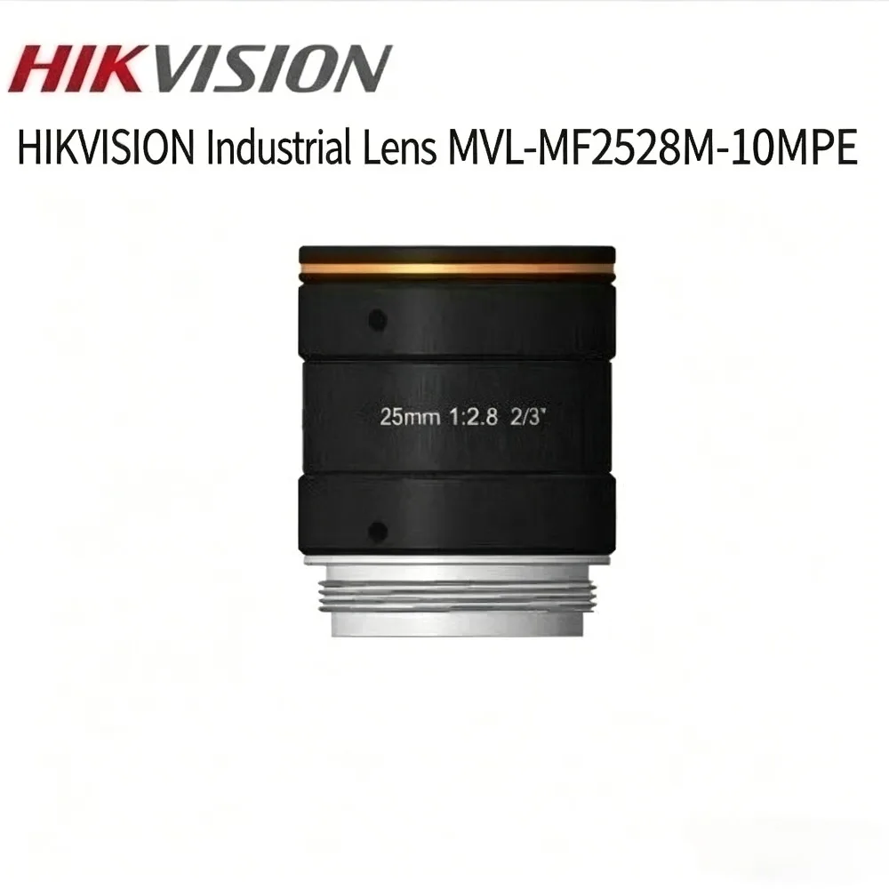 HIKROBOT MVL-MF2528M-10MPE 25mm F2.8 10MP 2/3 C-Mount FA Industrial Camera Lens for Machine Vision
