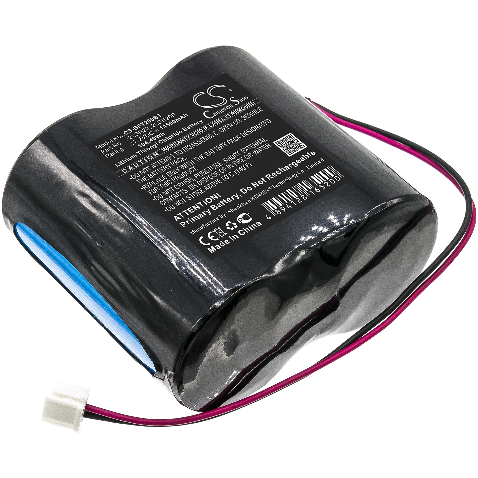

Li-SOCl2 PLC Battery for Gas Fire,7.2V,14500mAh,Ignition,2LSH20 2LSH20P 2LSH20S 2S1PLSH20 2ER34615M 2S1PLSH2