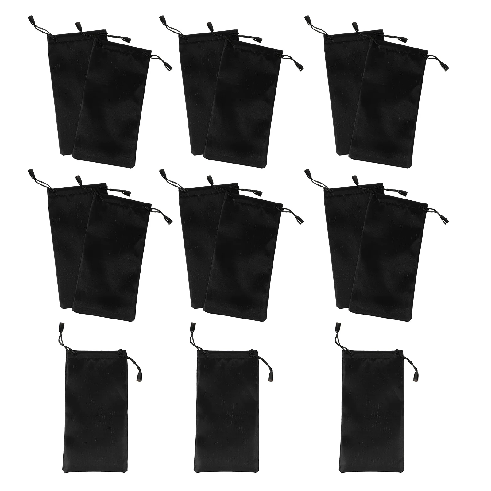 

15Sets Glasses Bag Stylish Lightweight Eyewear Protector Portable Hanging Sunglasses Pouch Eyeglasses Storage Case