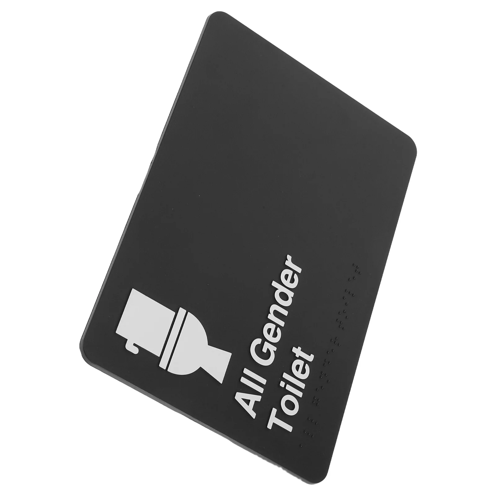 Sinal de banheiro unissex braille todos os gênero sinalização de banheiro identificador de porta de banheiro de aço inoxidável para uso interno e externo tráfego