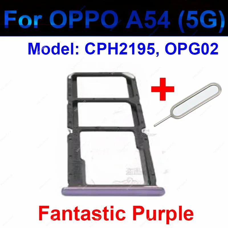 Sim Card Tray Holder For OPPO A54 A54s A55 A55s 4G 5G Dual Sim SD Card Slot Reader Adapter Replacement Repair Parts  A54