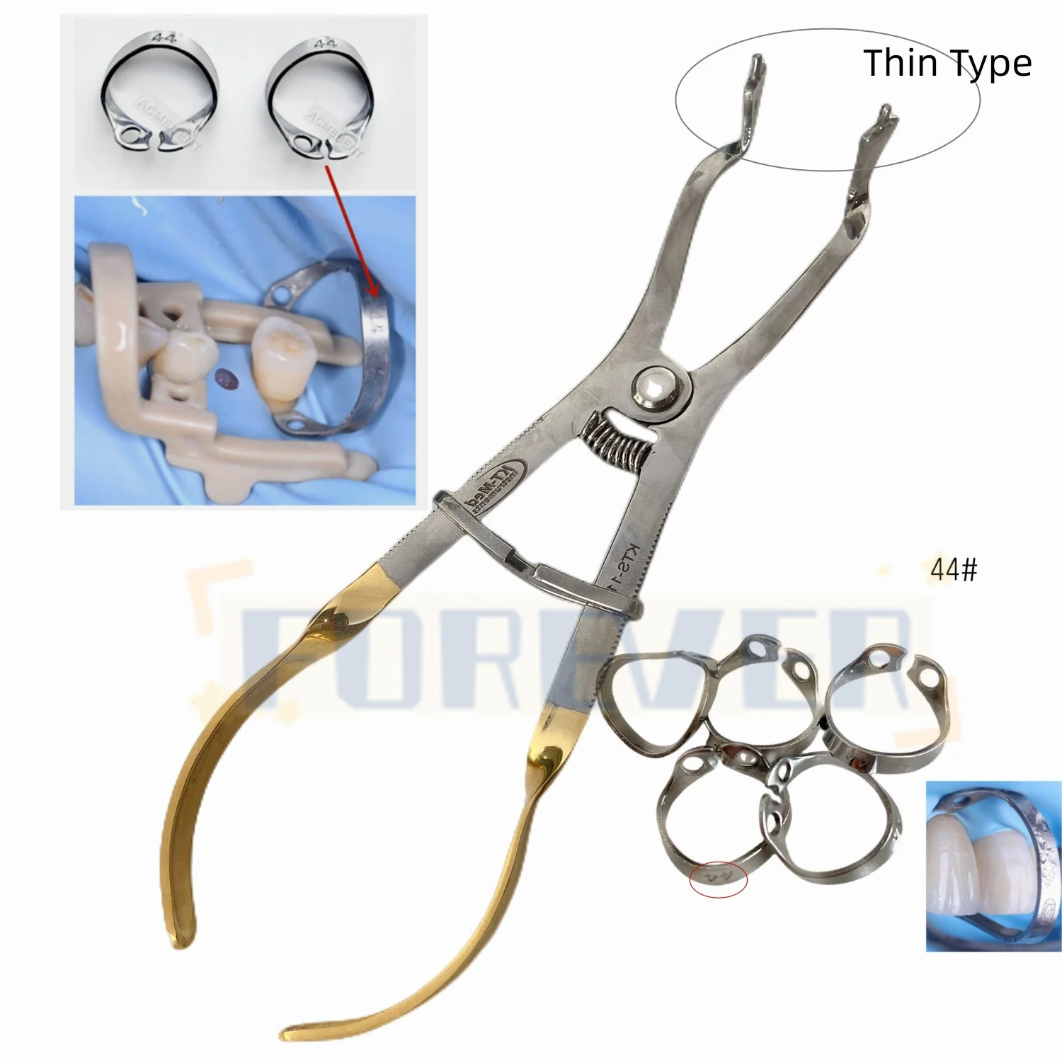 Dental Clamp Rubber Dam Clamps B4 Distal Extention Clip Sundries #44 KSK COLTENE Orthodontic Instrument Pliers