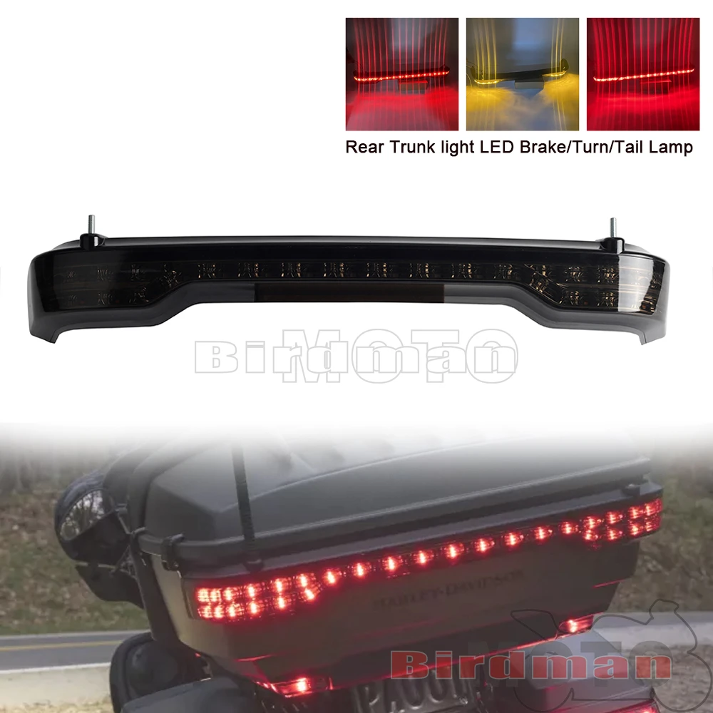 

Motorcycle Rear Tour-Pak King Brake Stop Tail Lamp For Harley Touring Road Glide Limited Tour Pack LED Brake Turn Signal Light