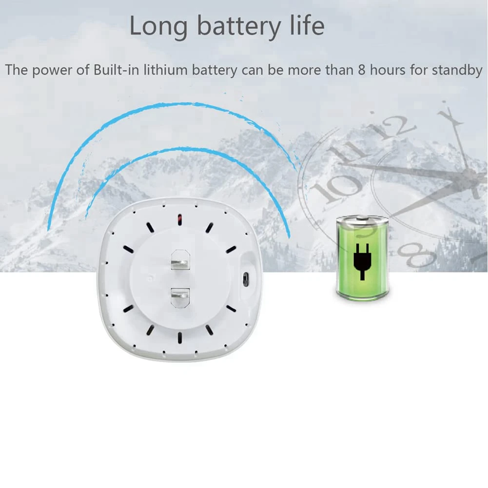 SQPP-Tuya High Decibel Security Alarm Strobe Wifi External Siren Alarm 433Mhz Alarm For Home Security EU PLUG
