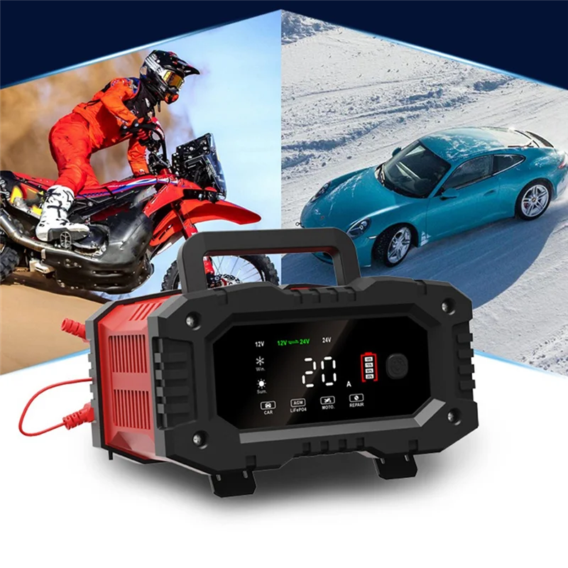 Y17A 12V24V Caricabatterie per moto caricabatterie intelligente completamente automatico per la ricarica della batteria Spina europea