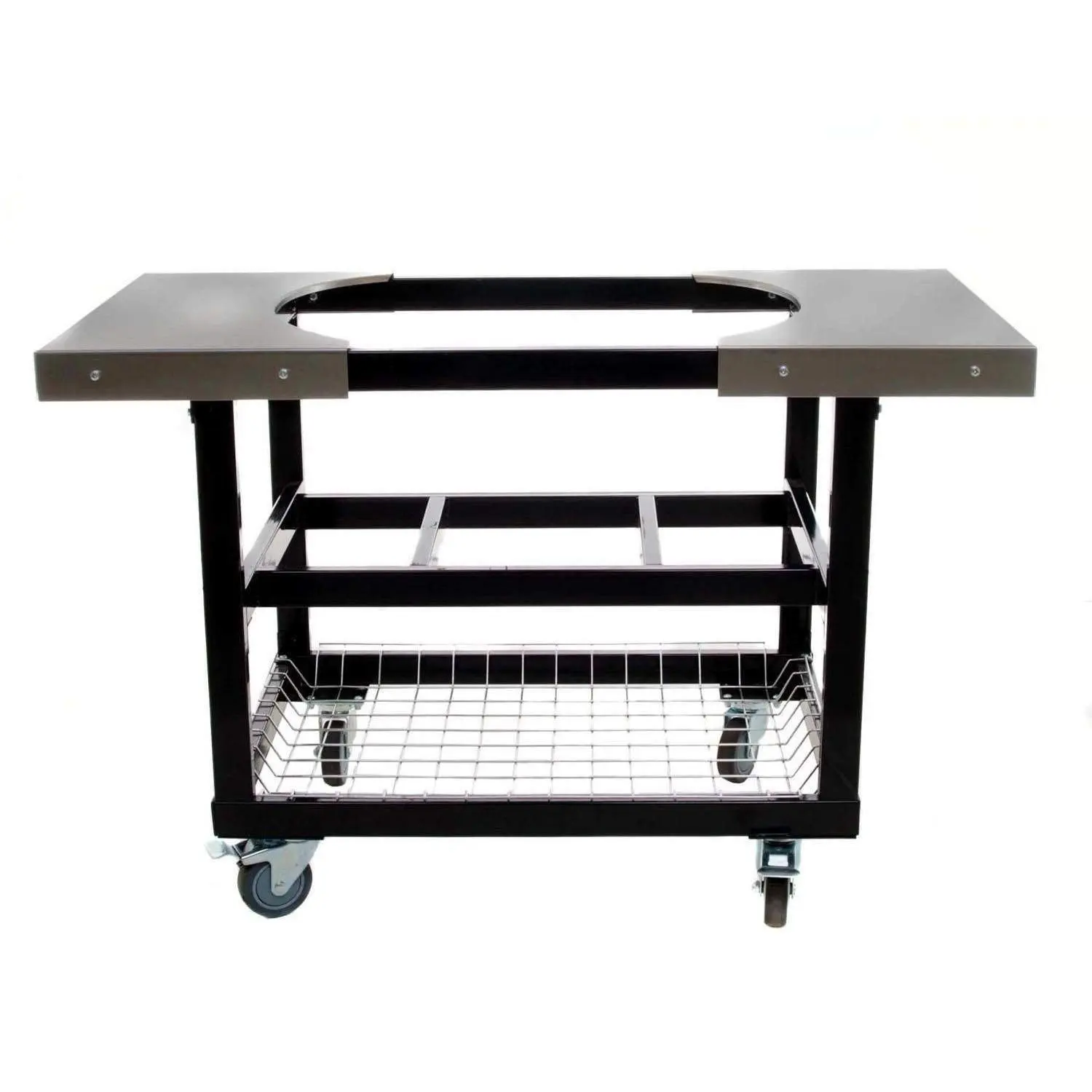 Metal Cart Stainless with Steel Top and Basket for Oval LG and Oval XL