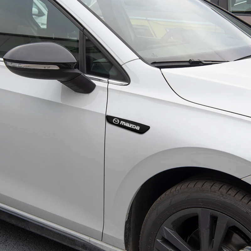 2 قطعة ثلاثية الأبعاد سيارة معدنية درابزين الجانب الجناح شعار شارة ملصق لمازدا 3 6 2 CX3 CX5 CX9 Atenza Axela Demio MS BK GH MP RX8 MX5 CX30 #6