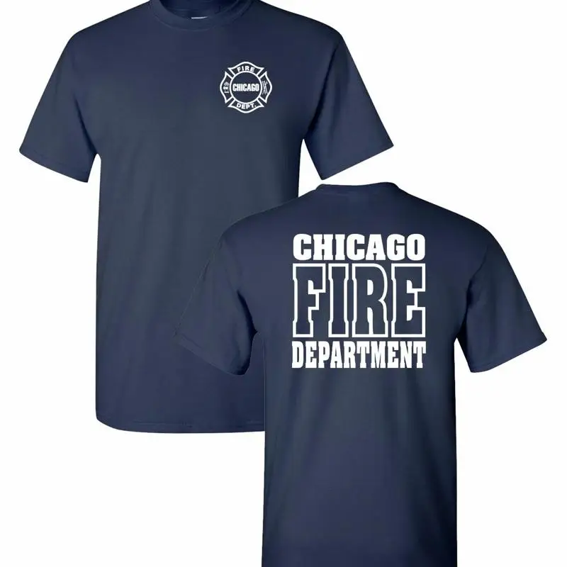 Camiseta de 2 caras del Departamento de Bomberos de Chicago