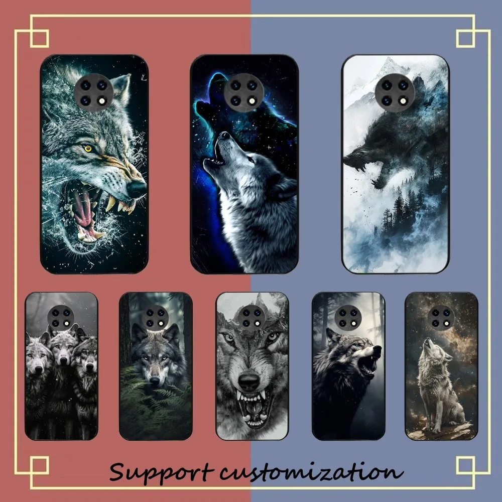 

Animal The Wolf Howl Phone Case For Redmi 5 6 7 8 9 10 Plus Pro 6 7 8 9 A GO K20 K30 K40 Pro Plus F3 Fundas