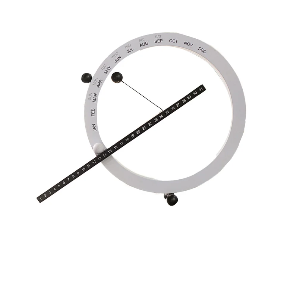 

1Pcs Magnetic Calendar Desk Decor Creative Home Office Organizer for Living Room Bedroom Study Black White Desk Calendar