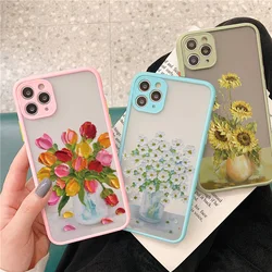 Retro Oil Painting Flower Phone Case For iPhone 17 Pro Max 11 12 Pro Max 16 15 Pro Max Plus 13 12 Mini X XR XS 14 Plus Covers