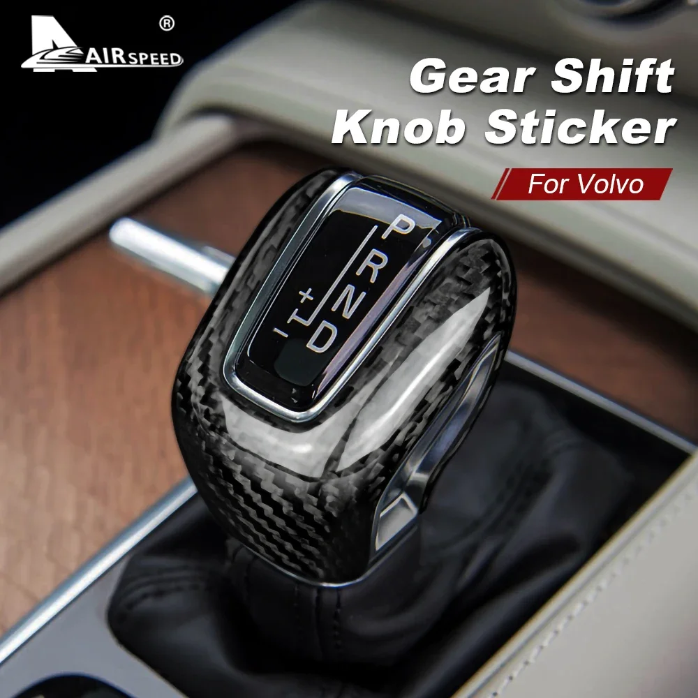 

Carbon Fiber Sticker Gear Shift Knob Cover Interior Trim for Volvo XC60 XC90 S60 V60 S90 V90 S80 V40 XC70 Accessories