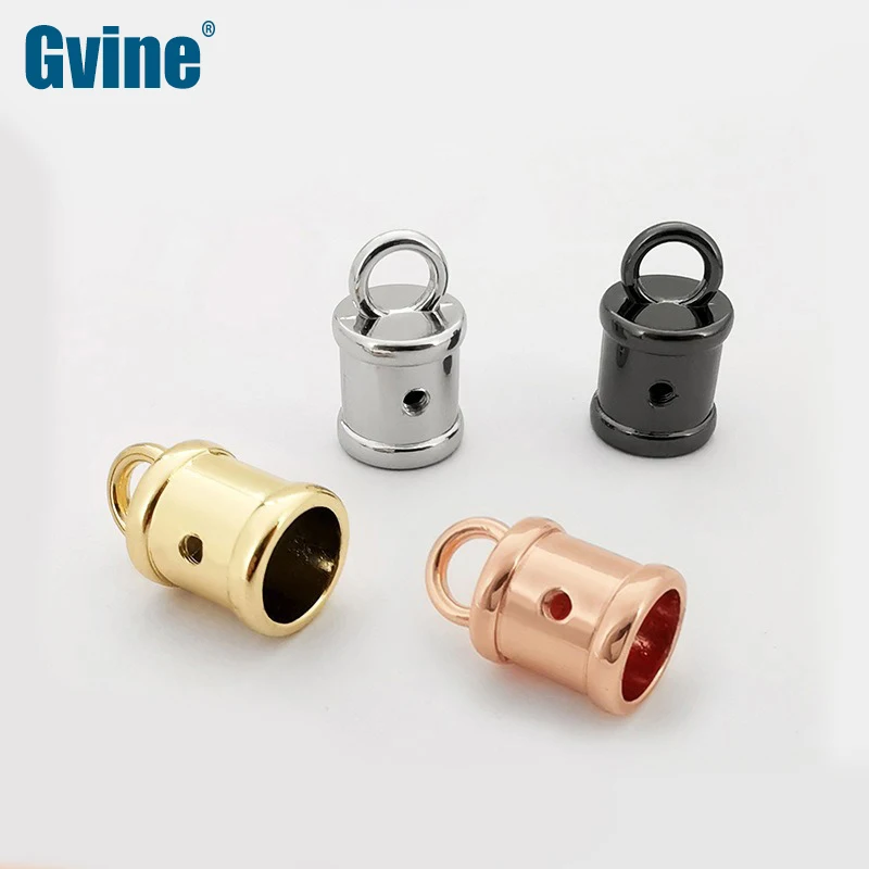 

10/20Pcs 10mm Rope Buckle Bags Side Tassel Cap Clip Metal Buckles Handbag Strap Rope String End Lock Screw Cord Stopper