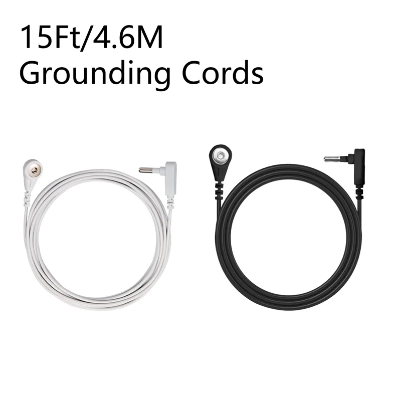 4.6M ESD Grounding Wire Accessories Ground Parts Grounding Cords 15 Feet Grounding Cable for Grounding Mats Sheets Pillowcases