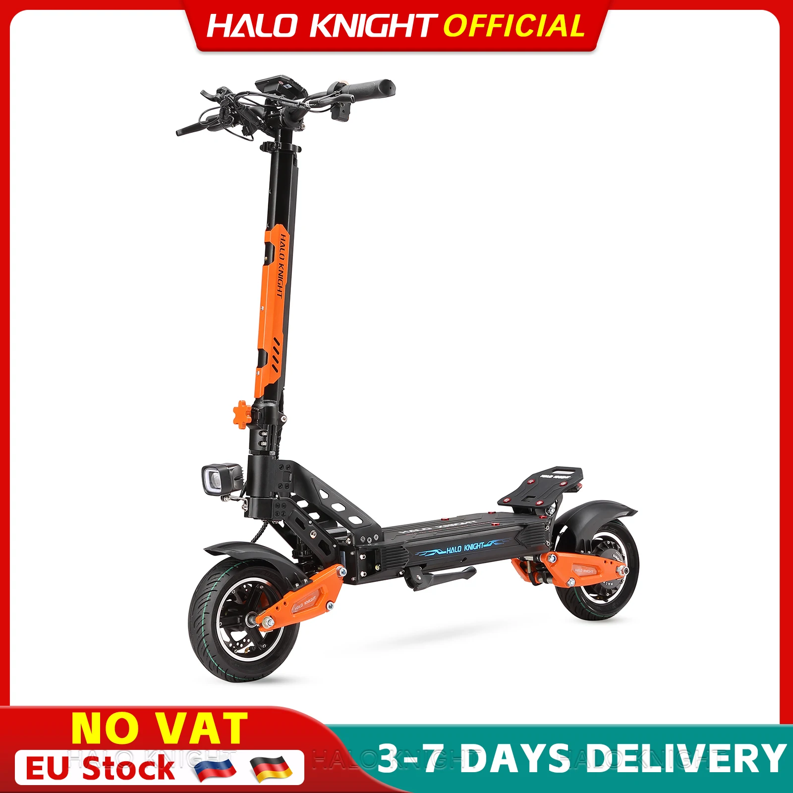 HALO KNIGHT T102 Scooter elettrici 52V 1200W 21Ah E Scooter Spedizione gratuita 50KM / H E-Scooter Scooter pieghevole economico per adulti