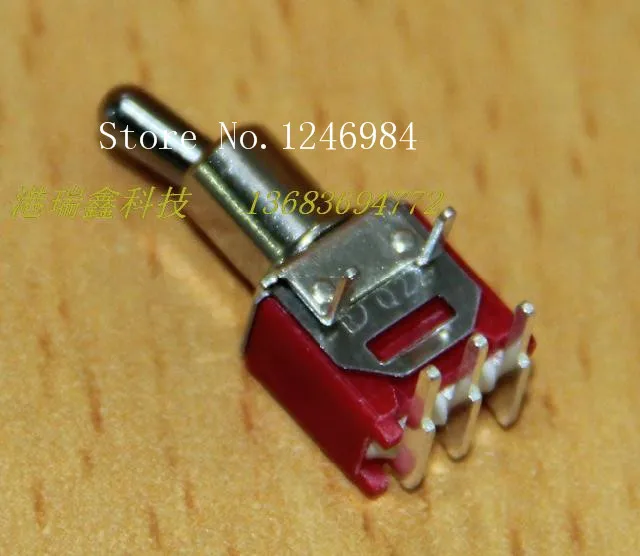 [SA]TS-6 single road is curved tripod two tranches M5.08 small toggle switch toggle switch Q22 Taiwan Deli Wei 2MS1--50pcs/lot