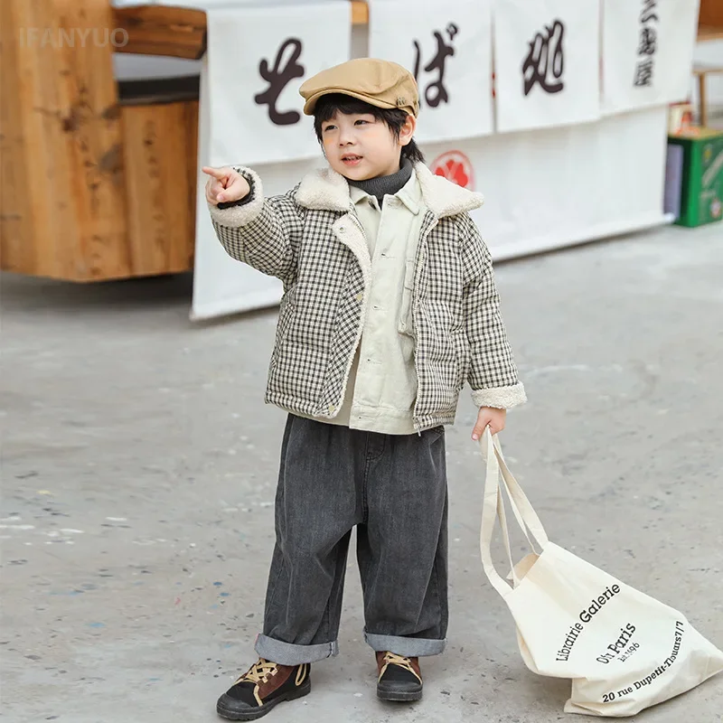 3-8Y الأطفال حقيقية أسفل السترات 2025 الخريف والشتاء جديد بنين بنات سميكة أسفل معطف الأطفال الملابس في الهواء الطلق #4