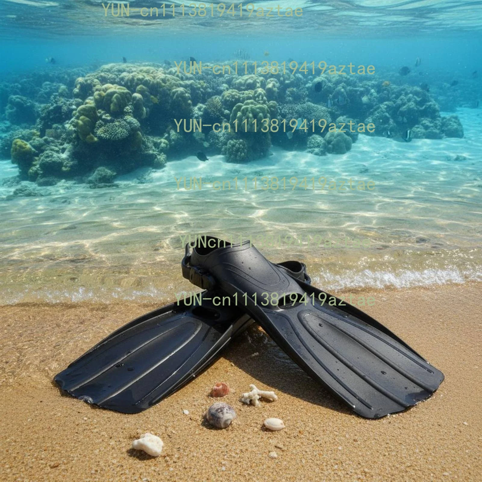 Adjustable Underwater Fins Lightweight Professional Dive Fins Open Heel Flippers Travel-Friendly Water Sports Gear