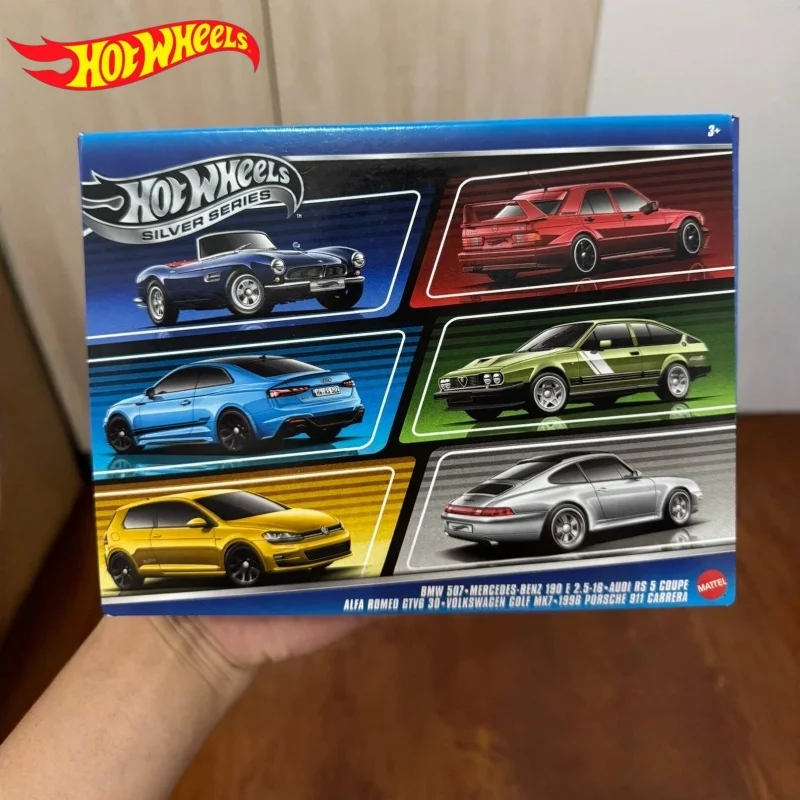 

В наличии, оригинальные Hotwheels, серебряная этикетка, сплав 6, маленькая модель автомобиля, подарочная коробка, коллекционные детские праздничные детские праздничные подарки