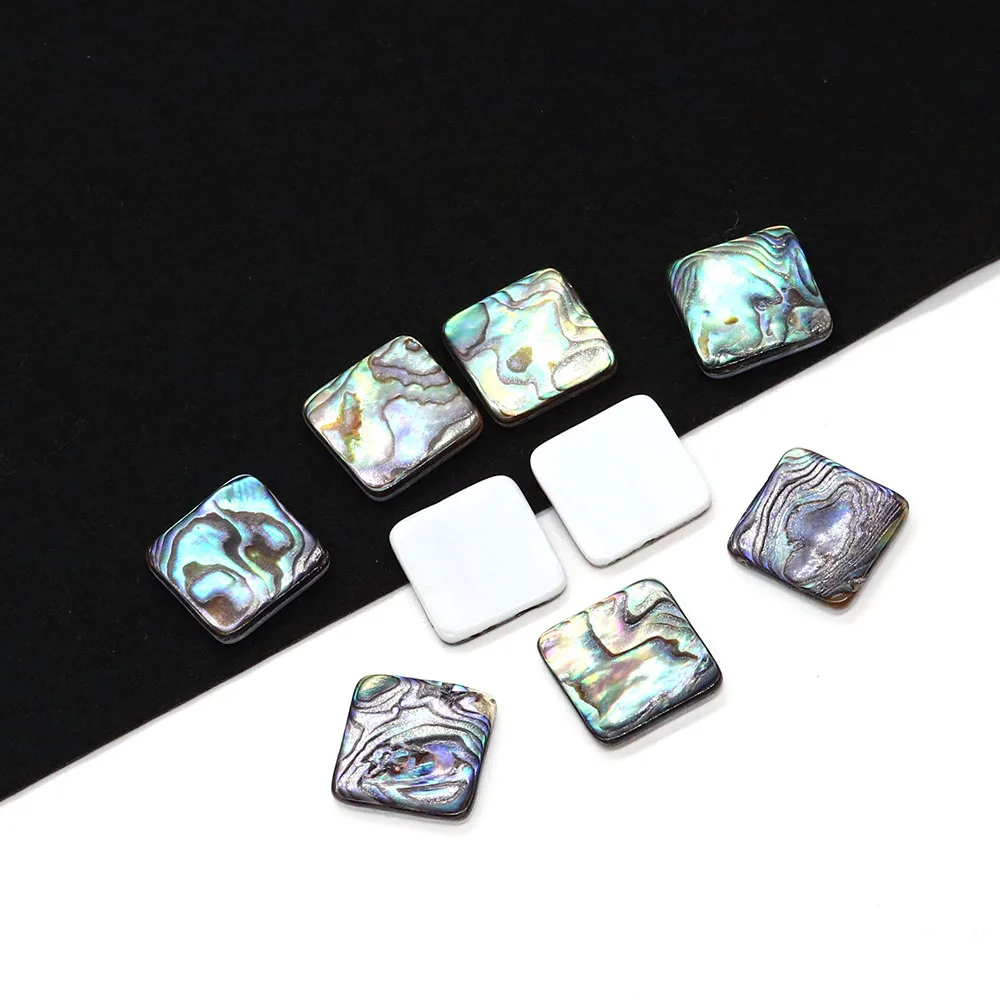 Square Abalone Shells Scattered Beads Natural Shells Non Porous Beads Jewelry Making DIY Ring  Necklaces Pendants Accessories