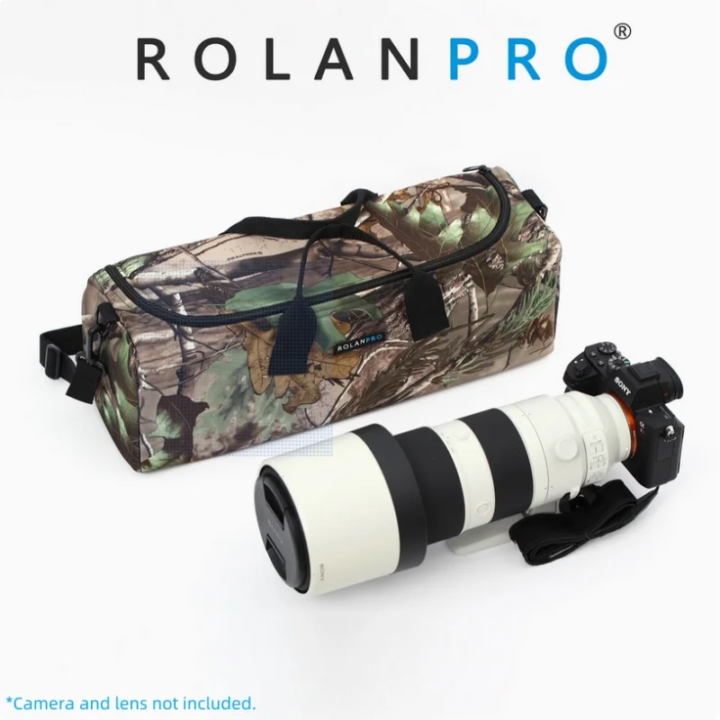 ROLANPRO Telephoto Lens Camera Bag Handheld Portable Storage Bag For Nikon Z180-600, Canon RF 200-800, Sony 200-600mm SLR Lens