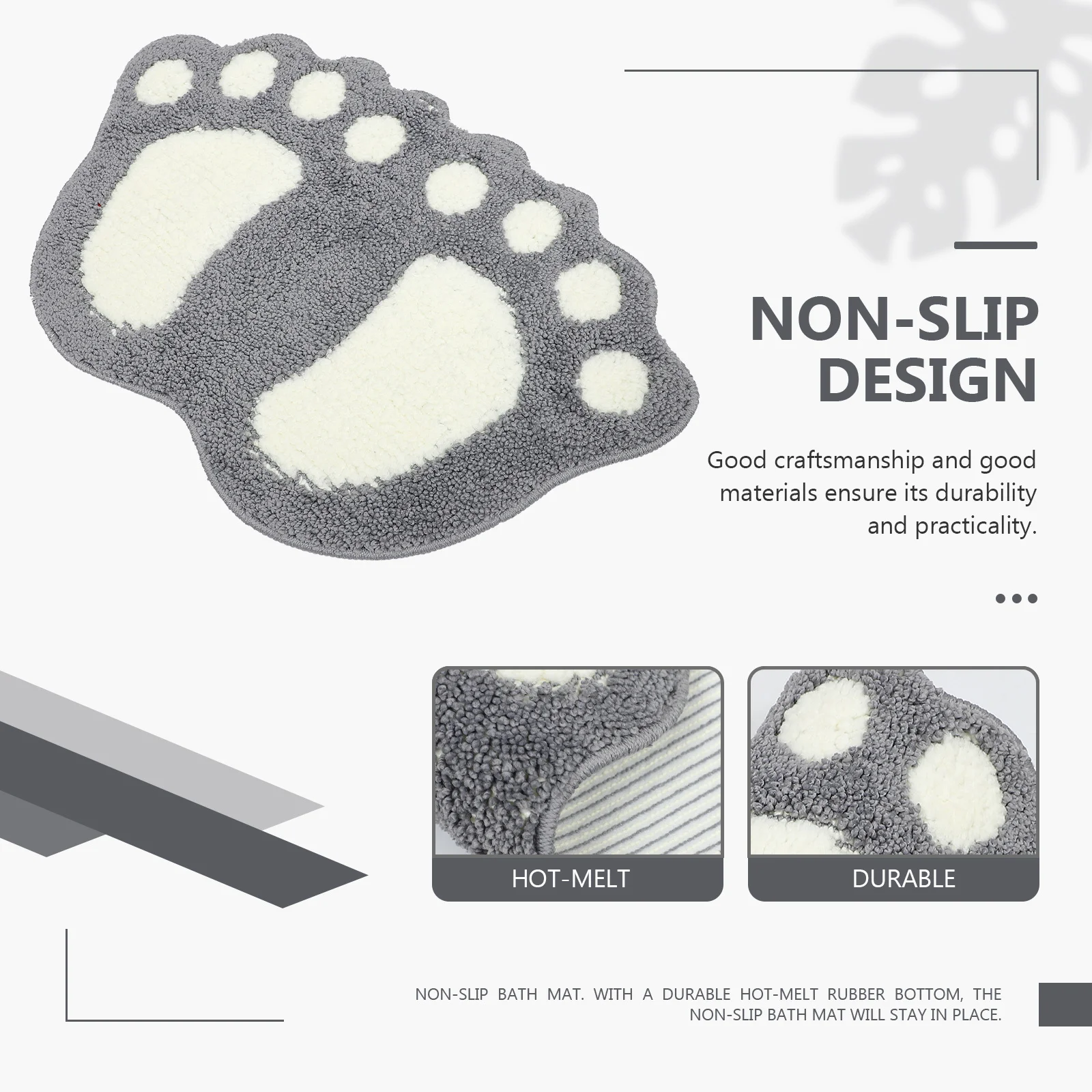 

Non-Slip Cloud Shaped Bath Mat Absorbent Entrance Doormat Long-Lasting Craftsmanship Home Office Hotel Cloud Shaped Door Mat