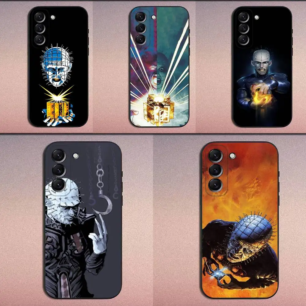 

P-Pinhead H-Hellraiser Phone Case For Samsung Galaxy A20,A21s,A22,A31,A32,A52,A53,A72,73,A80 Soft Black Cover